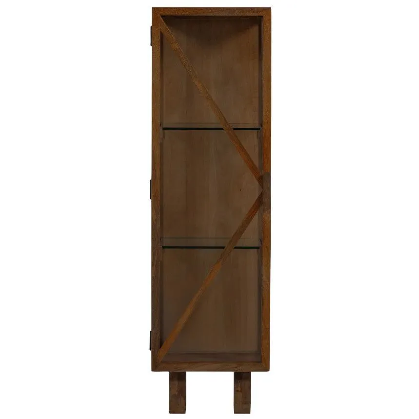 WOOOD vitriinkapp Kella 1u pruun