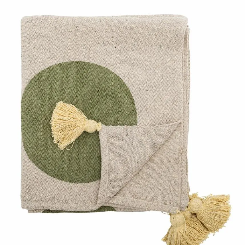 Bloomingville pleed Cennie 160x130 beež/roheline