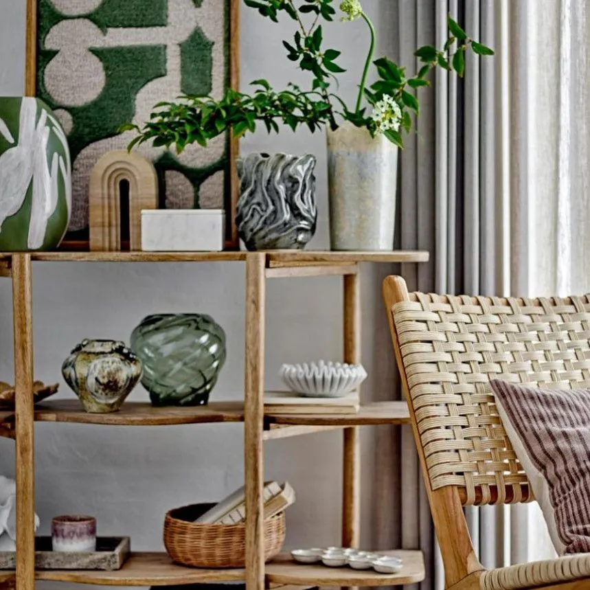 Bloomingville dekoratiivne vaas Adalena H30.5 roheline