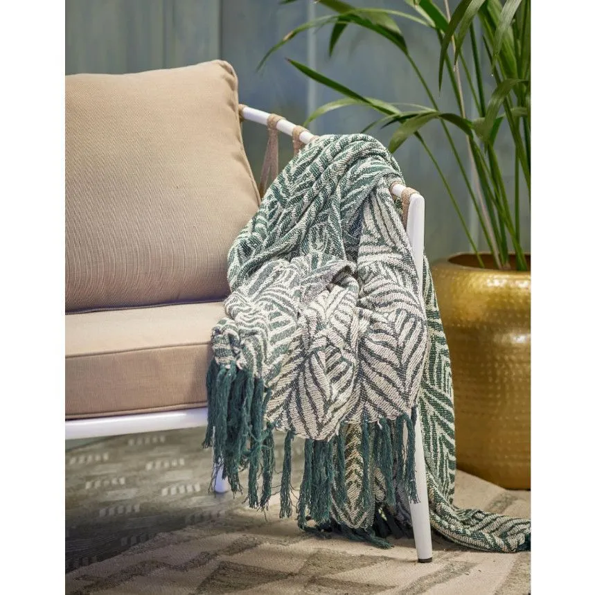 Bloomingville pleed Ugento 160x130 roheline