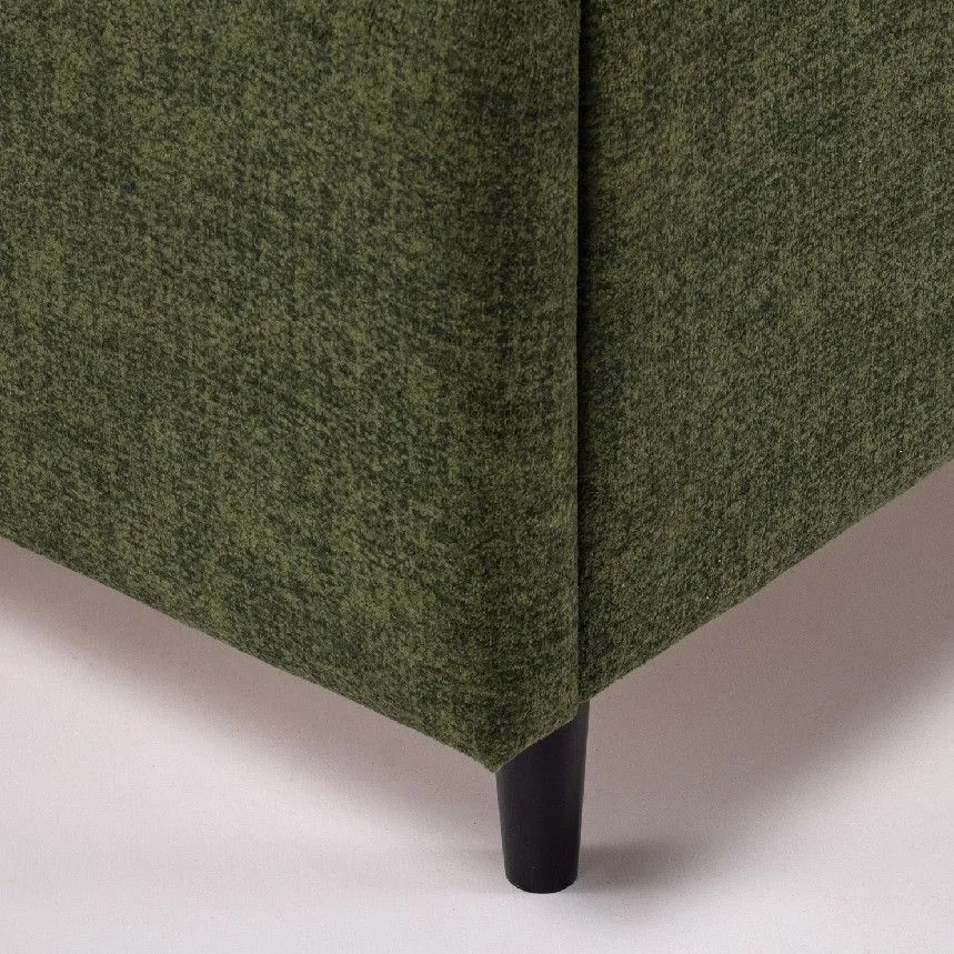 Pesukastiga voodi Carolina 140x200 roheline