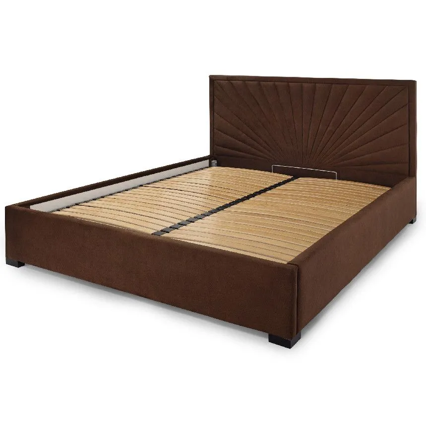 Pesukastiga voodi Cultu 160x200 kuldpruun