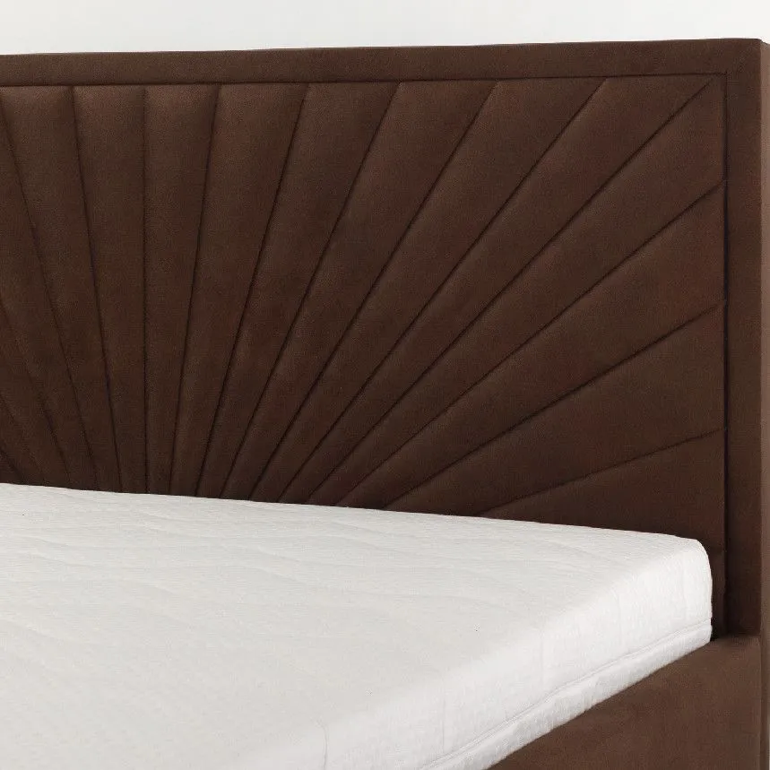 Pesukastiga voodi Cultu 160x200 kuldpruun