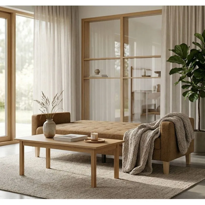 Pesukastiga diivanvoodi Ilse pruun