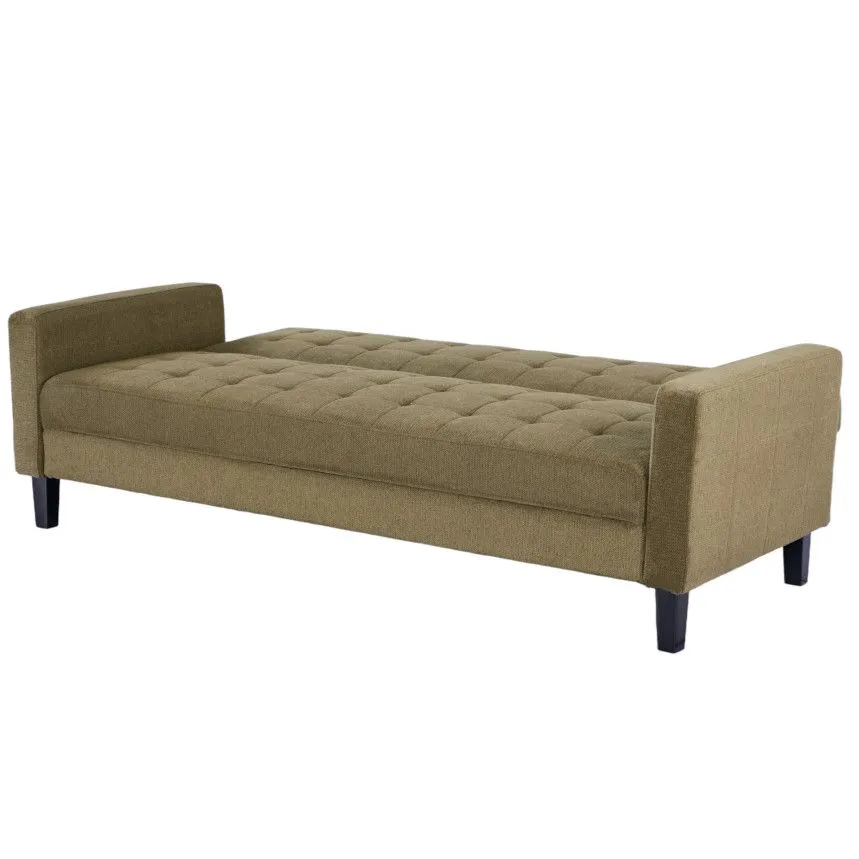 Pesukastiga diivanvoodi Ilse roheline