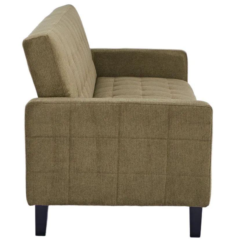 Pesukastiga diivanvoodi Ilse roheline