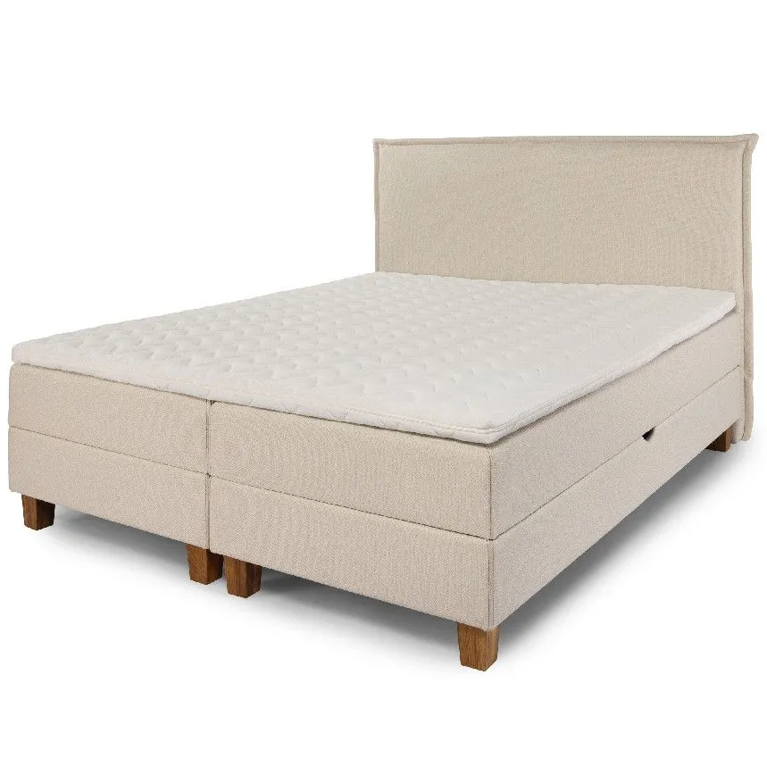 Pesukastiga kontinentaalvoodi Betsy 180x200 naturaalvalge