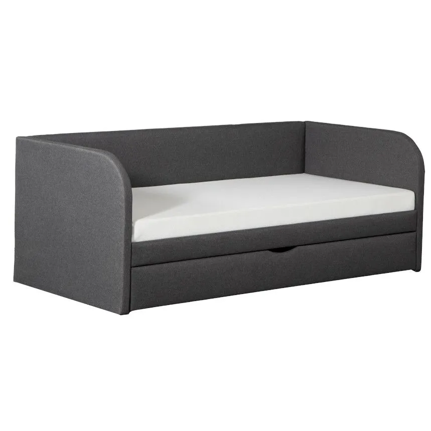 Voodi Kirke 90x190 tumehall