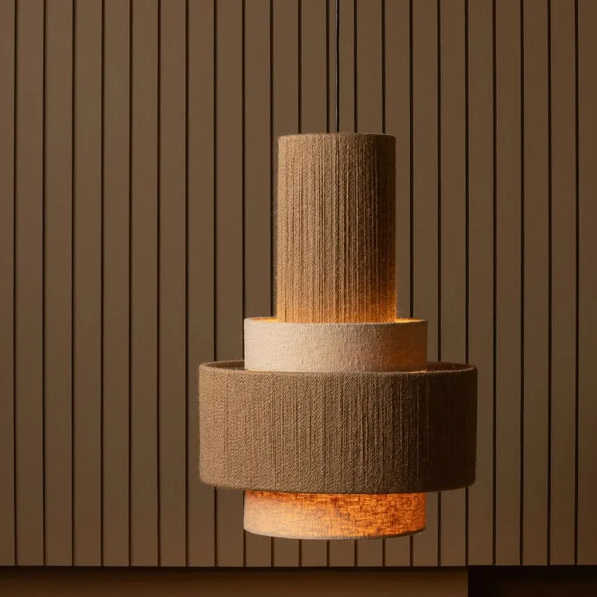 WOOOD ripplamp Pelle natural