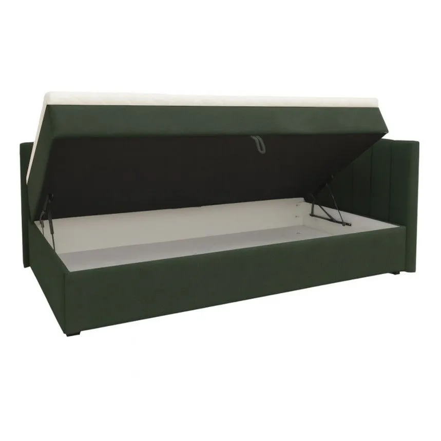 Pesukastiga voodi Ken 120x200 roheline
