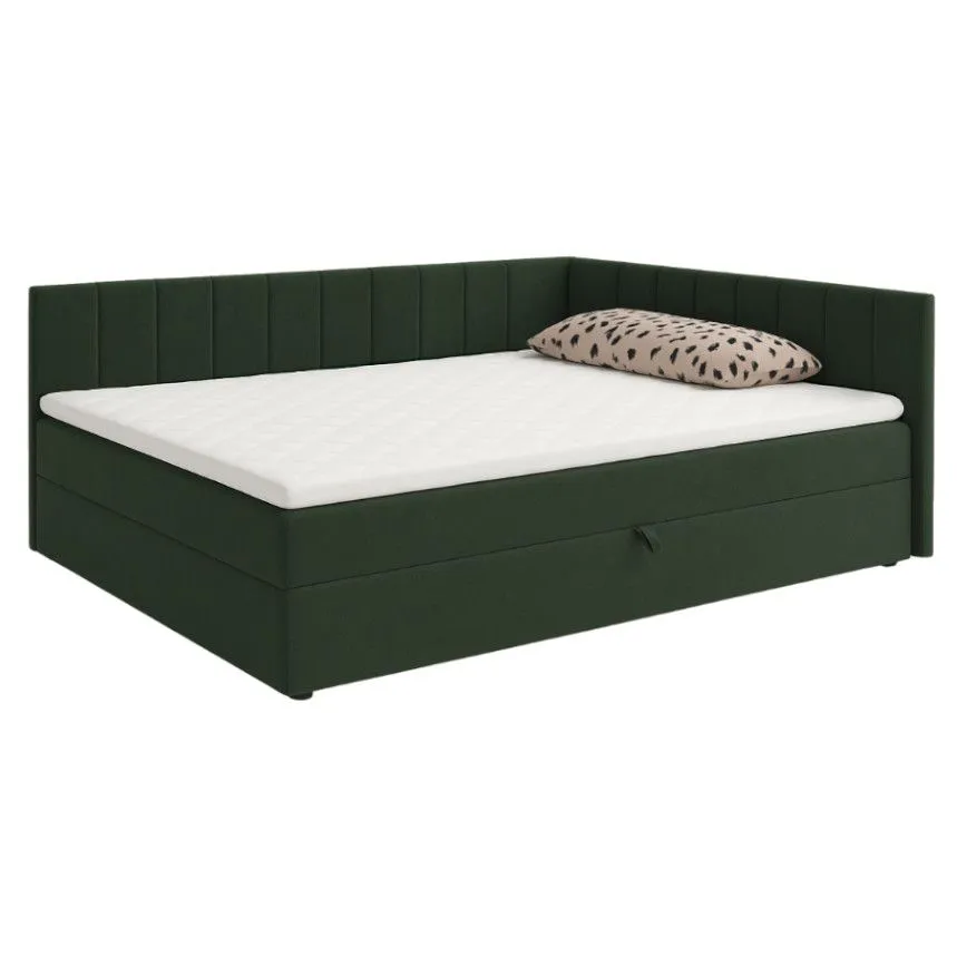 Pesukastiga voodi Ken 120x200 roheline