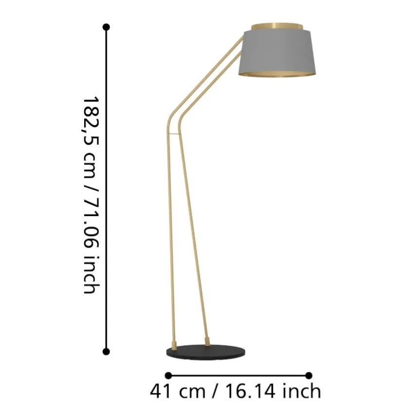 Stars of Light põrandalamp Almerimar hall/messing