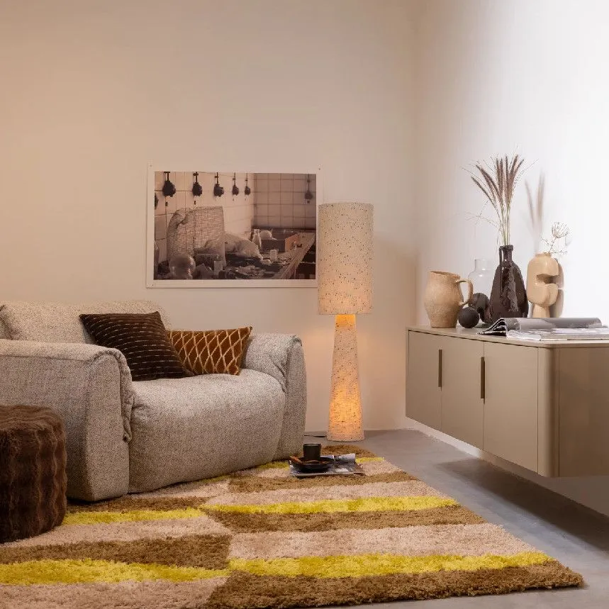 WOOOD põrandalamp Loft H130 natural/mustad täpid