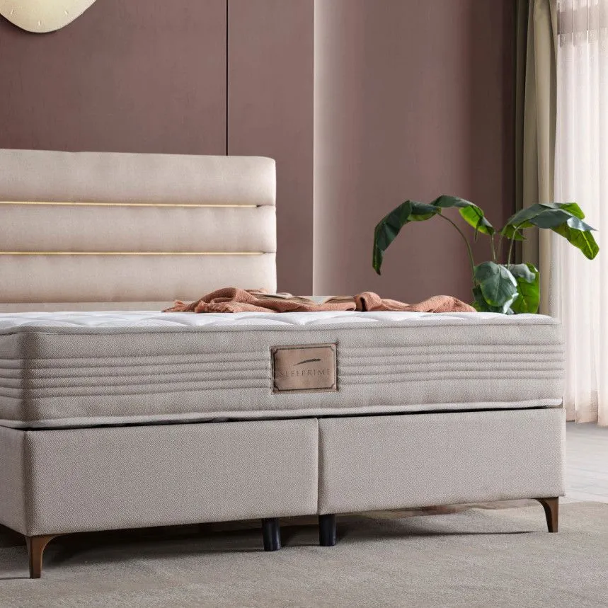 Kontinentaalvoodi Mattreda USB+valgustus 160x200 beež