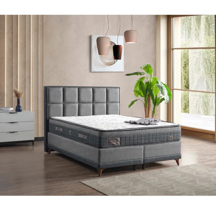 Kontinentaalvoodi Pablee 160x200 tumehall