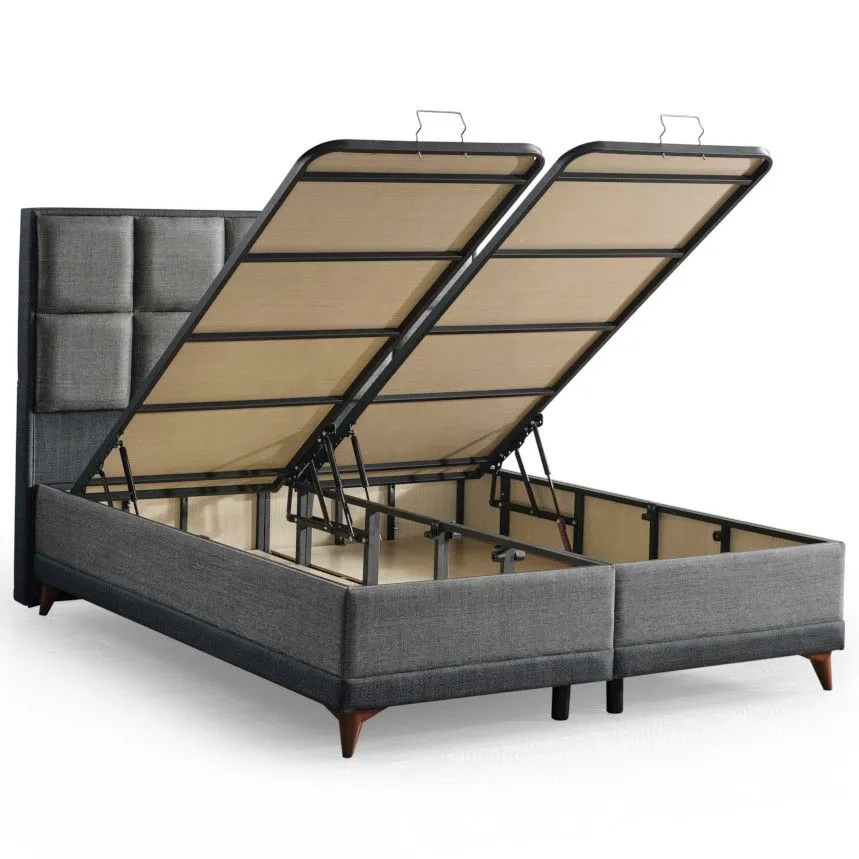 Kontinentaalvoodi Pablee 160x200 tumehall