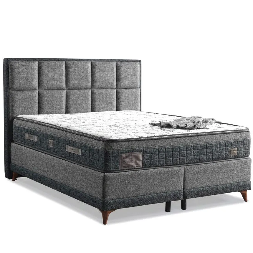 Kontinentaalvoodi Pablee 160x200 tumehall