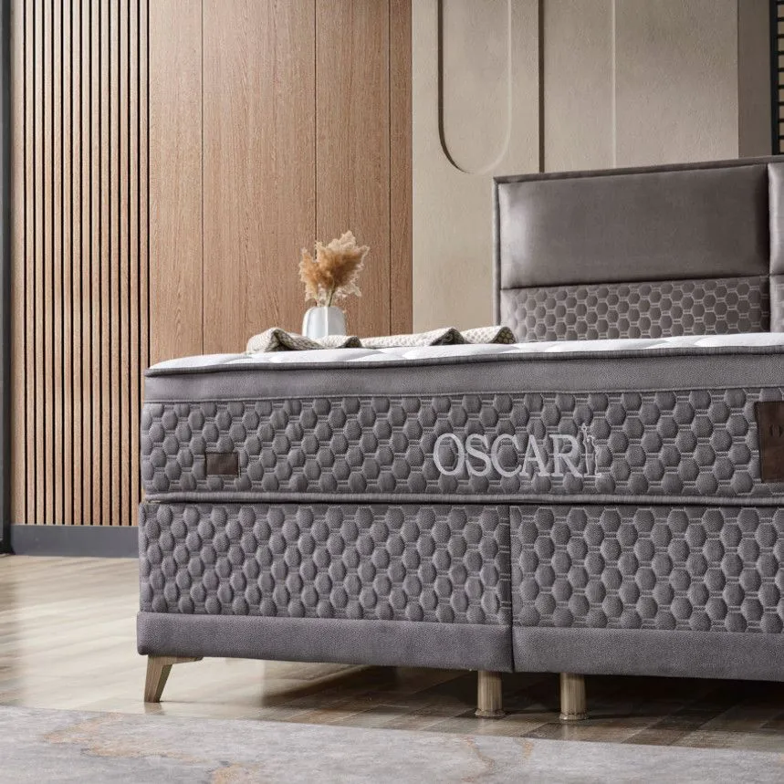 Kontinentaalvoodi Ossyla 160x200 tumehall