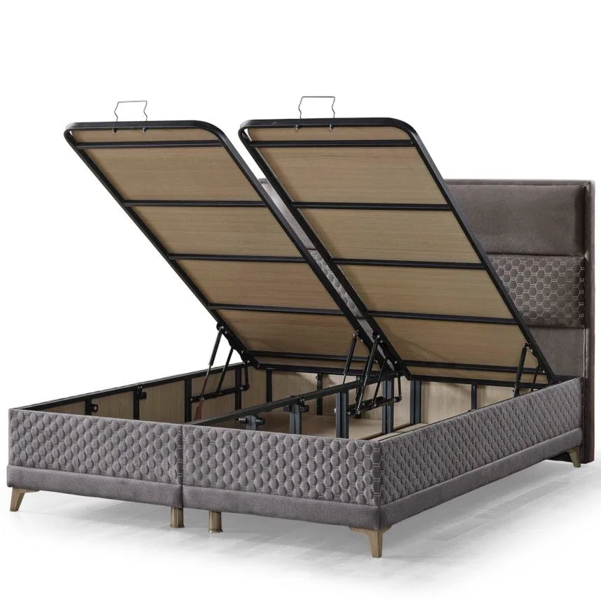 Kontinentaalvoodi Ossyla 160x200 tumehall