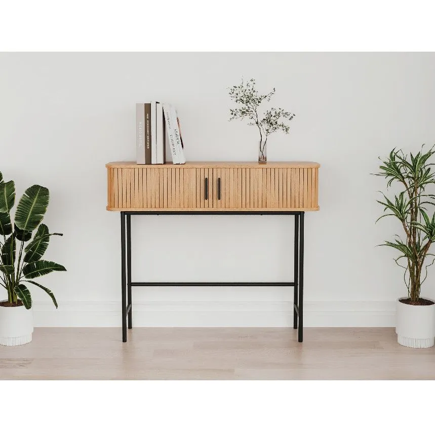 Konsoollaud Kajsa tamm/must