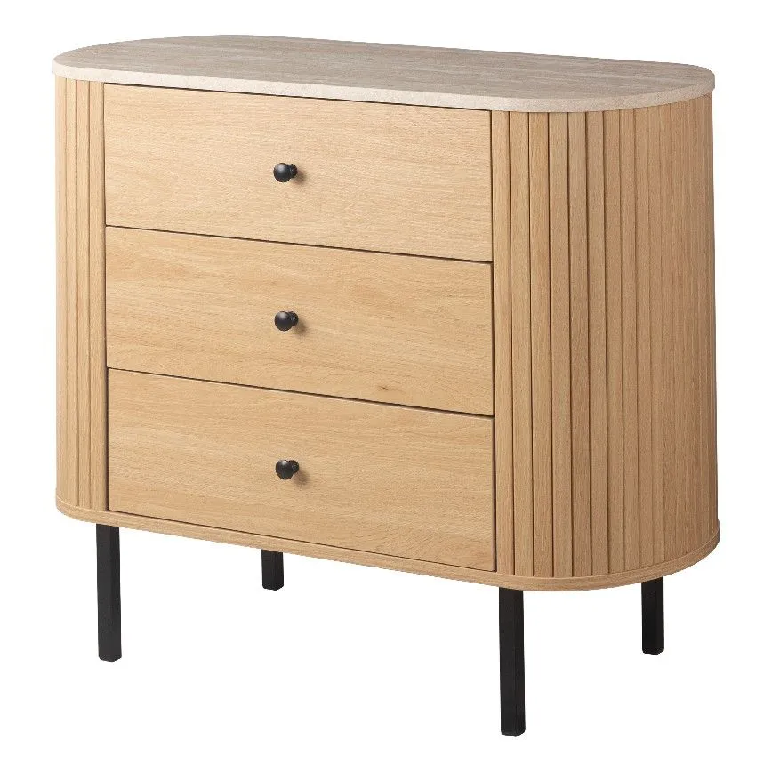 Kummut Fabia 3s tamm/travertiin