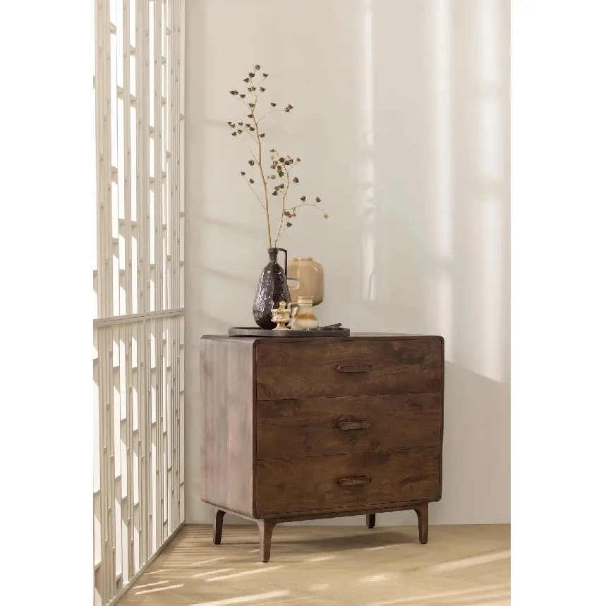 WOOOD vaas Indre H36 tumepruun