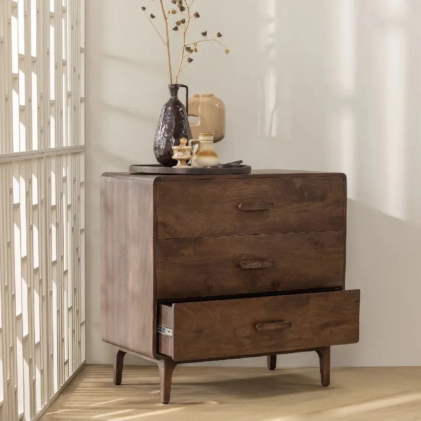 WOOOD vaas Indre H36 tumepruun