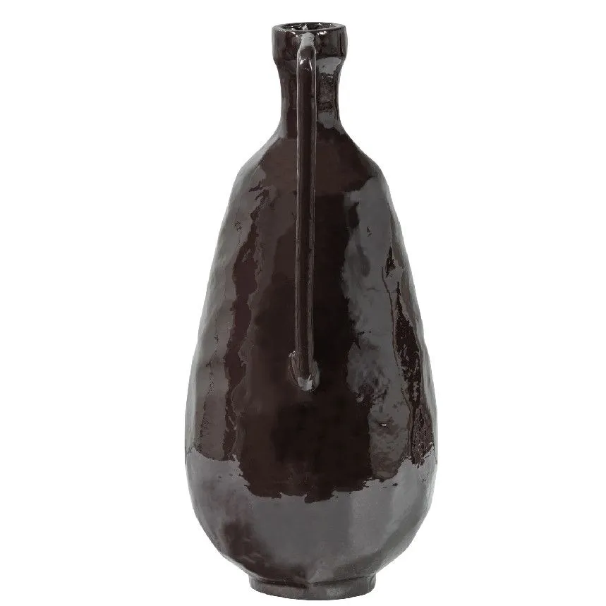 WOOOD vaas Indre H36 tumepruun