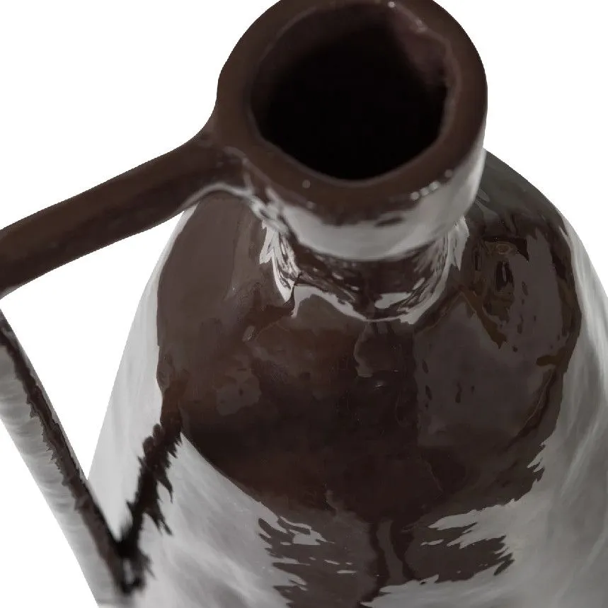 WOOOD vaas Indre H36 tumepruun