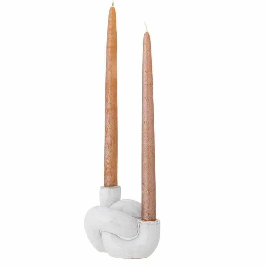 Bloomingville küünlahoidja Haydn H10 valge