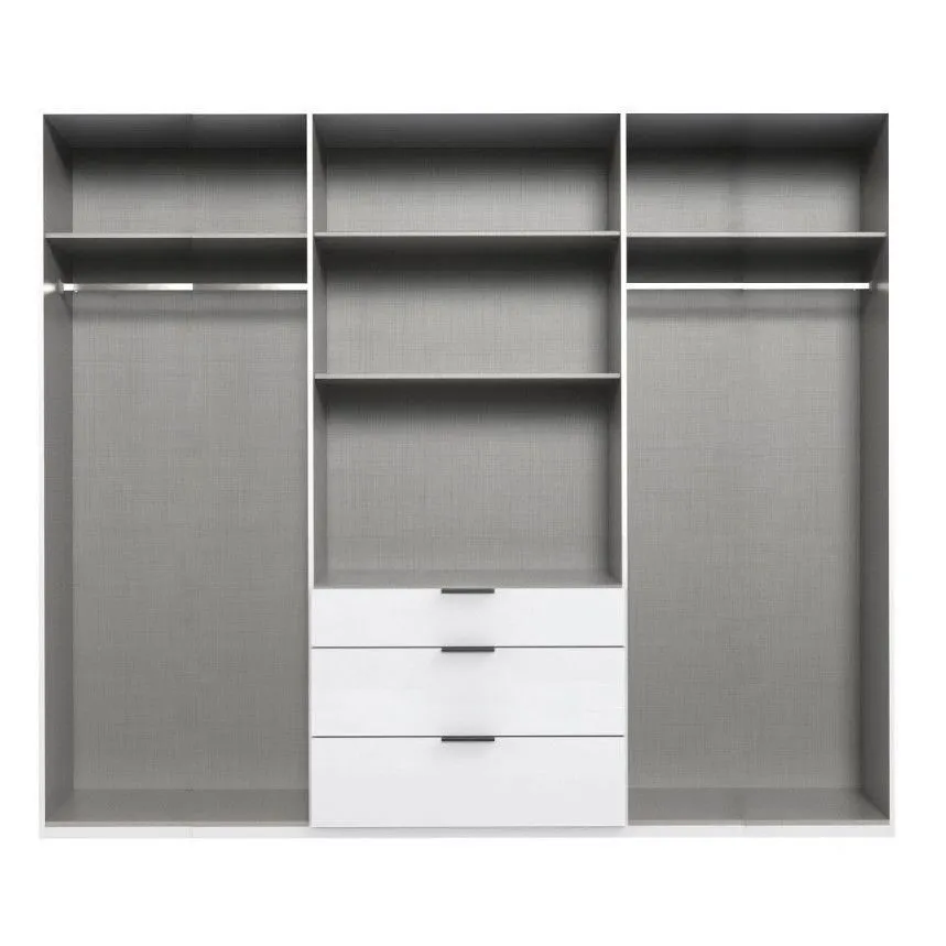 Riidekapp+peegel New York A Black 6u3s H208 grafiithall