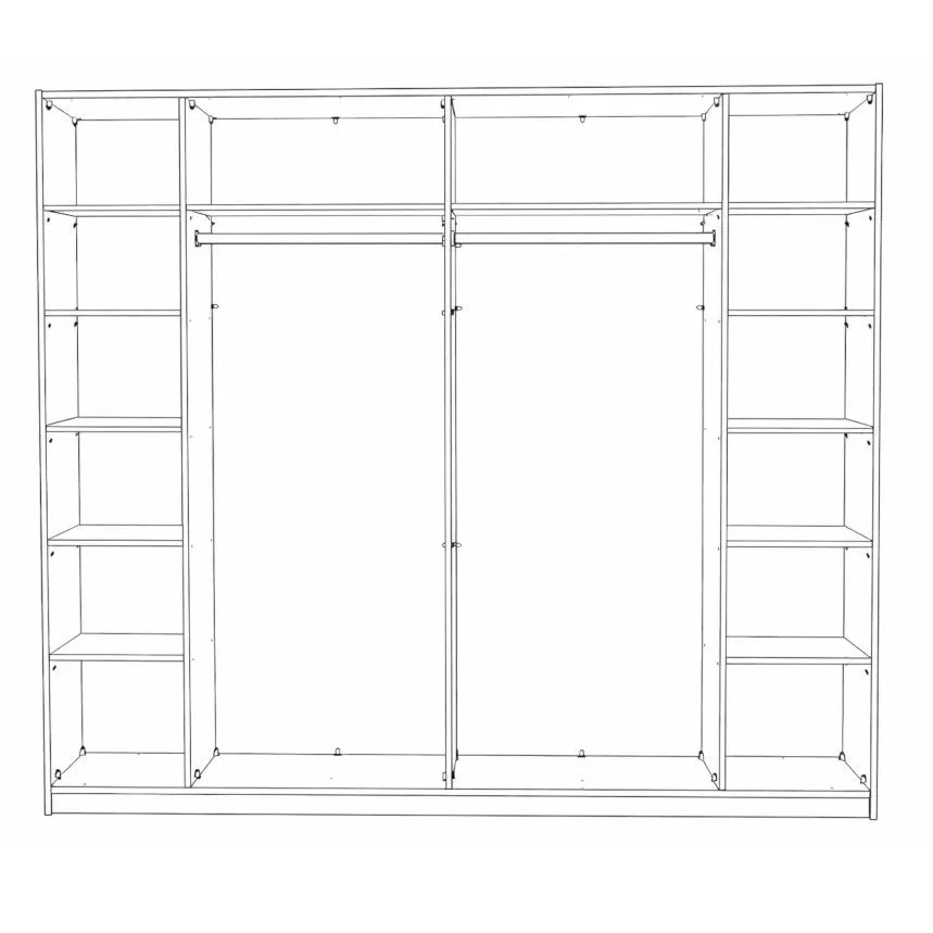 Riidekapp Lago 2lu 184 liivatamm