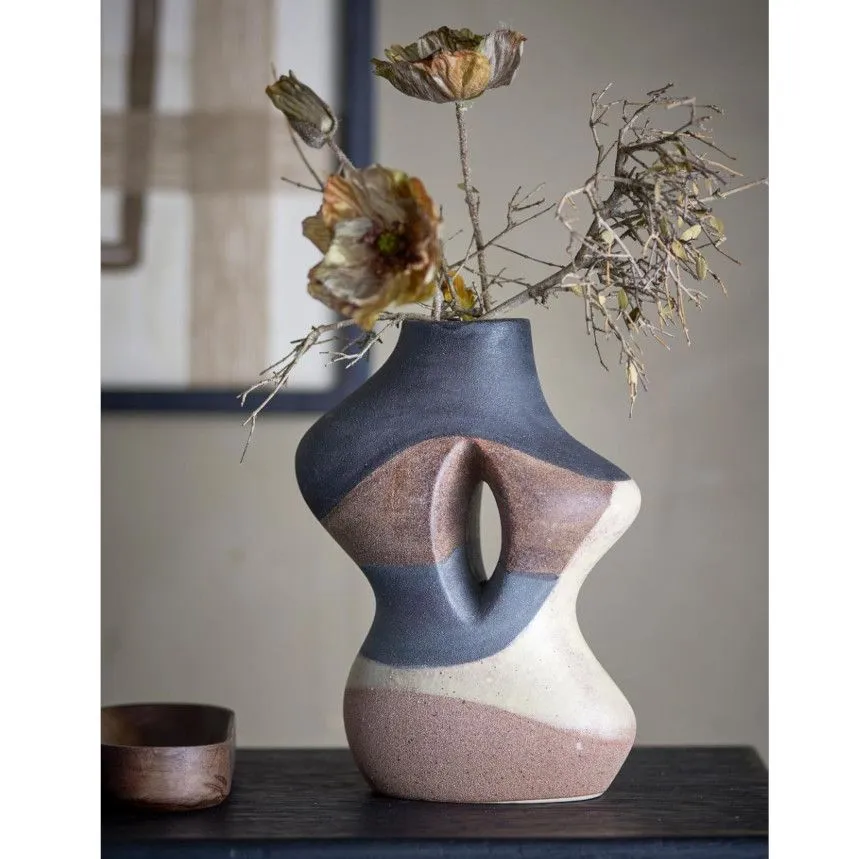 Bloomingville dekoratiivne vaas Vica H27 pruun