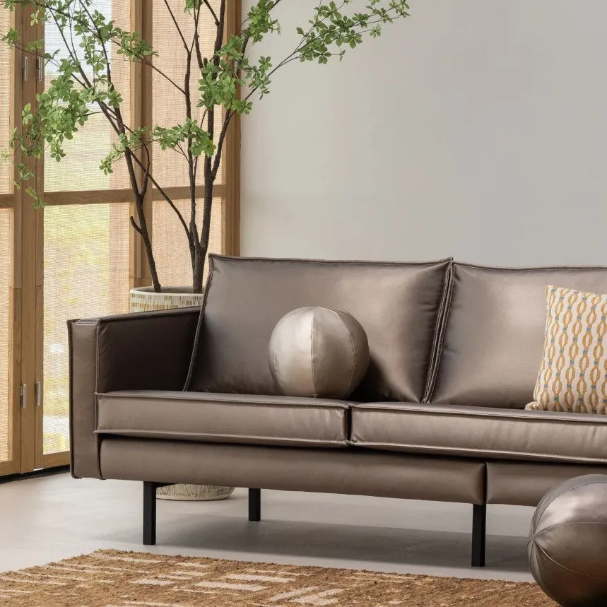 WOOOD Diivan Rodeo metallik vaskpruun