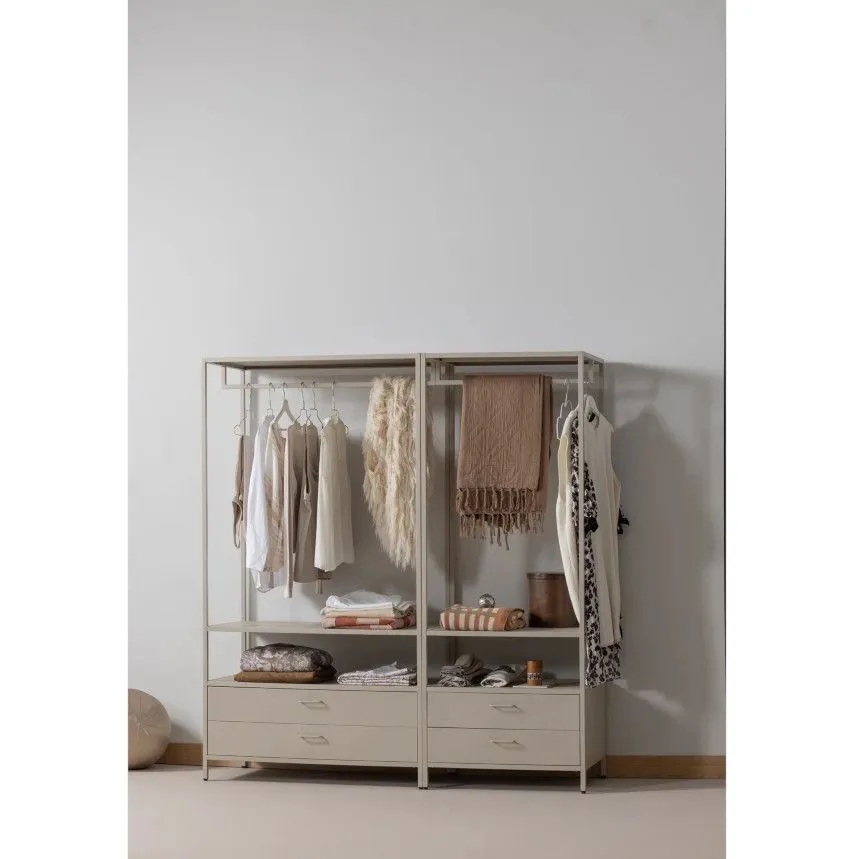 WOOOD avatud riidekapp Ferris 70 sand