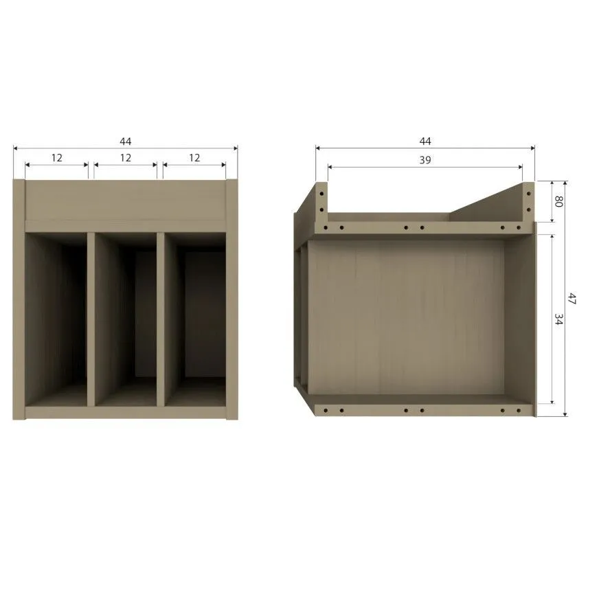 WOOOD avatud riiul Turner pruun