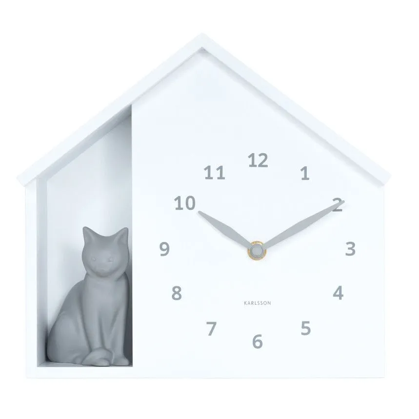 Seinakell Karlsson Sitting Cat valge