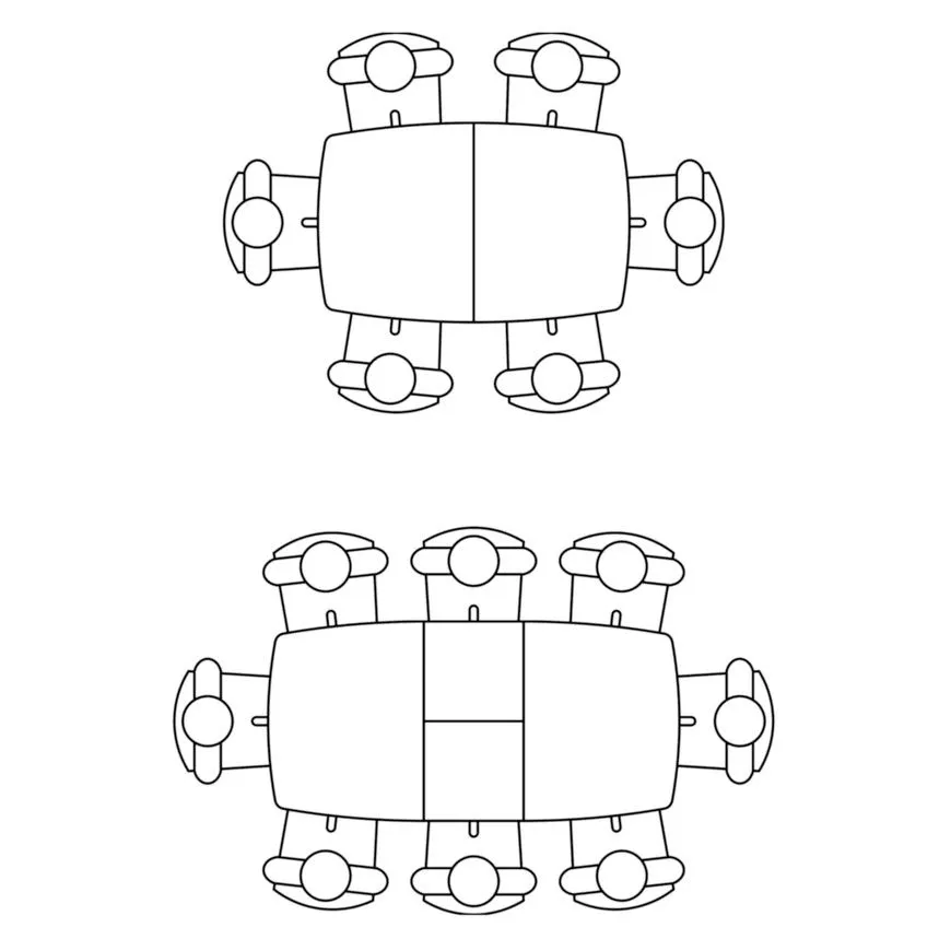 Pikendatav söögilaud Yense 80x125/165 must