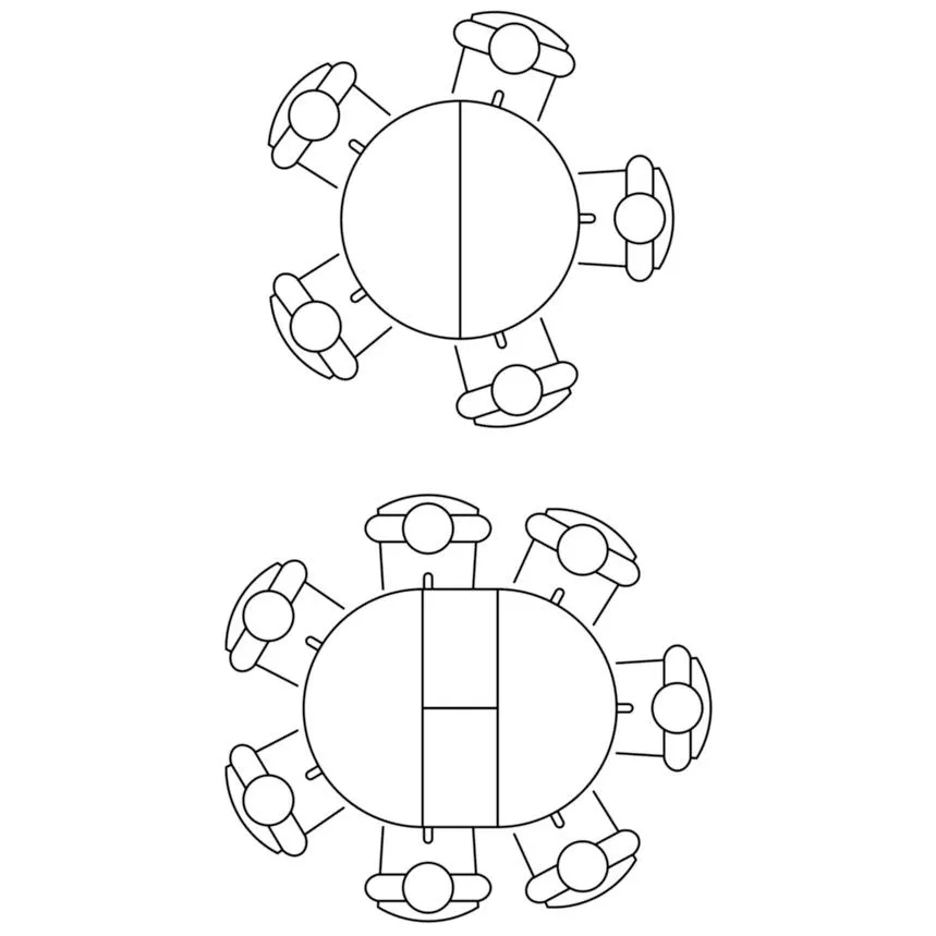 Pikendatav söögilaud Ruta 95x95/125 taupe/must