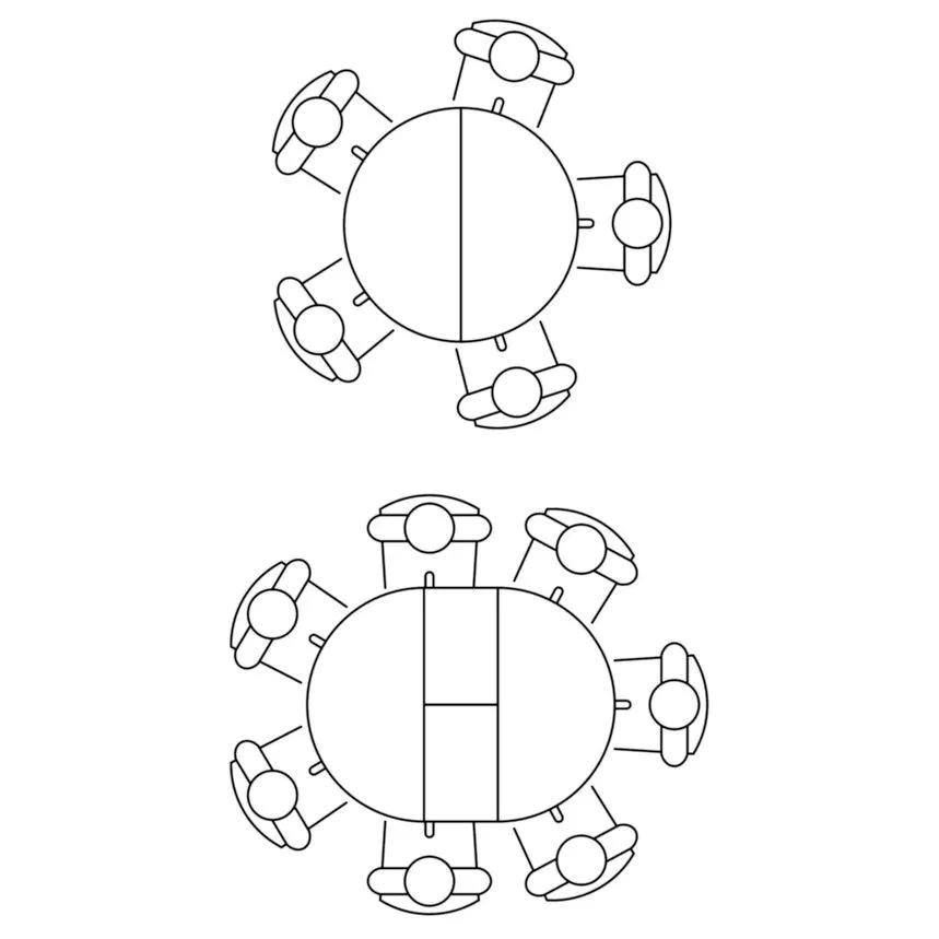 Pikendatav söögilaud Ruta 95x95/125 must