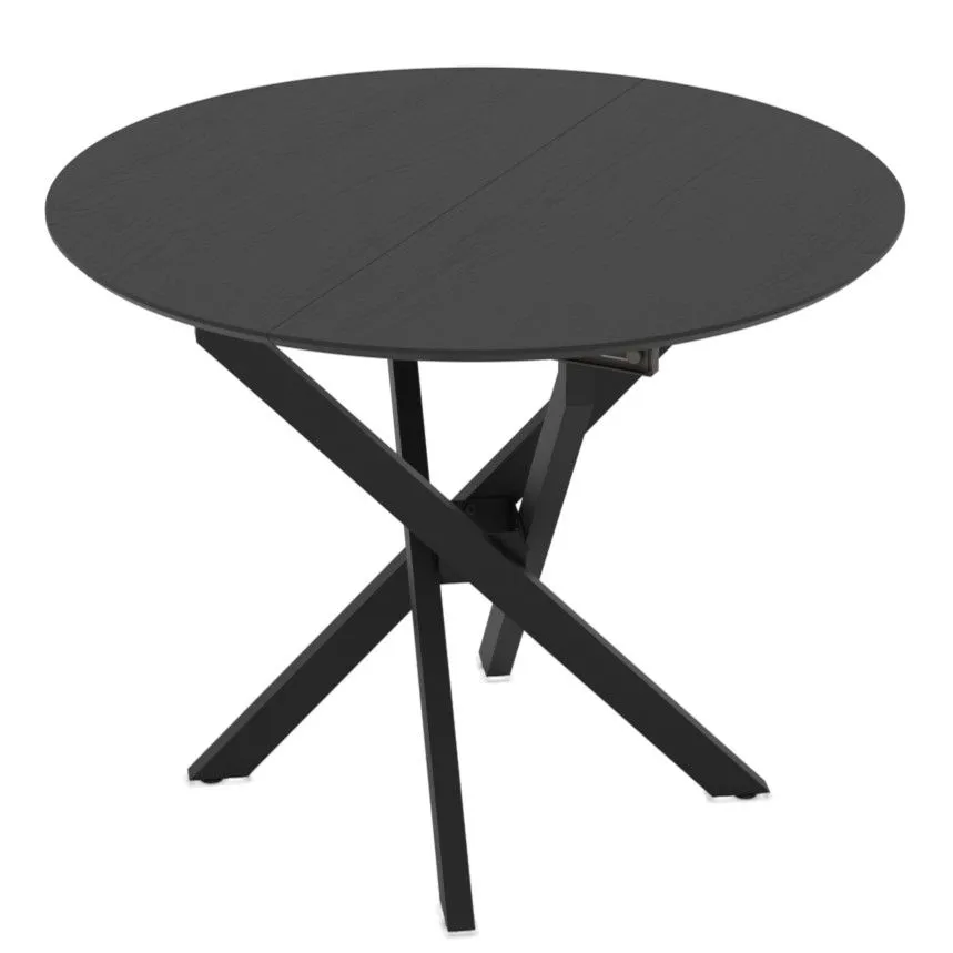 Pikendatav söögilaud Ruta 95x95/125 must