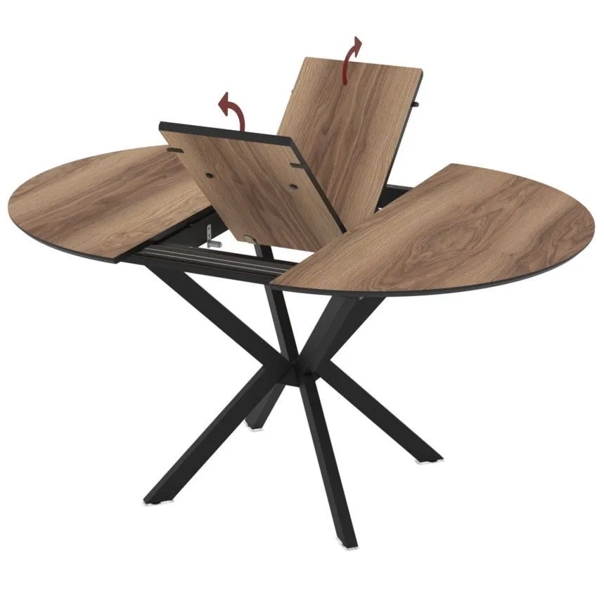 Pikendatav söögilaud Diano D110/144 pruun/must