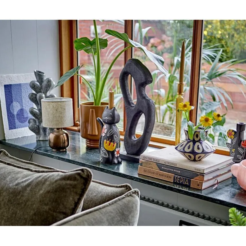 Bloomingville laualamp Agni H25.5 pronks/beež