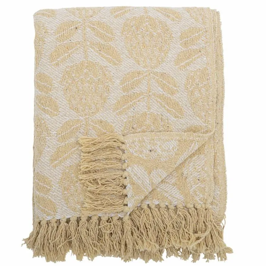 Bloomingville pleed Pratello 130x155 kollane