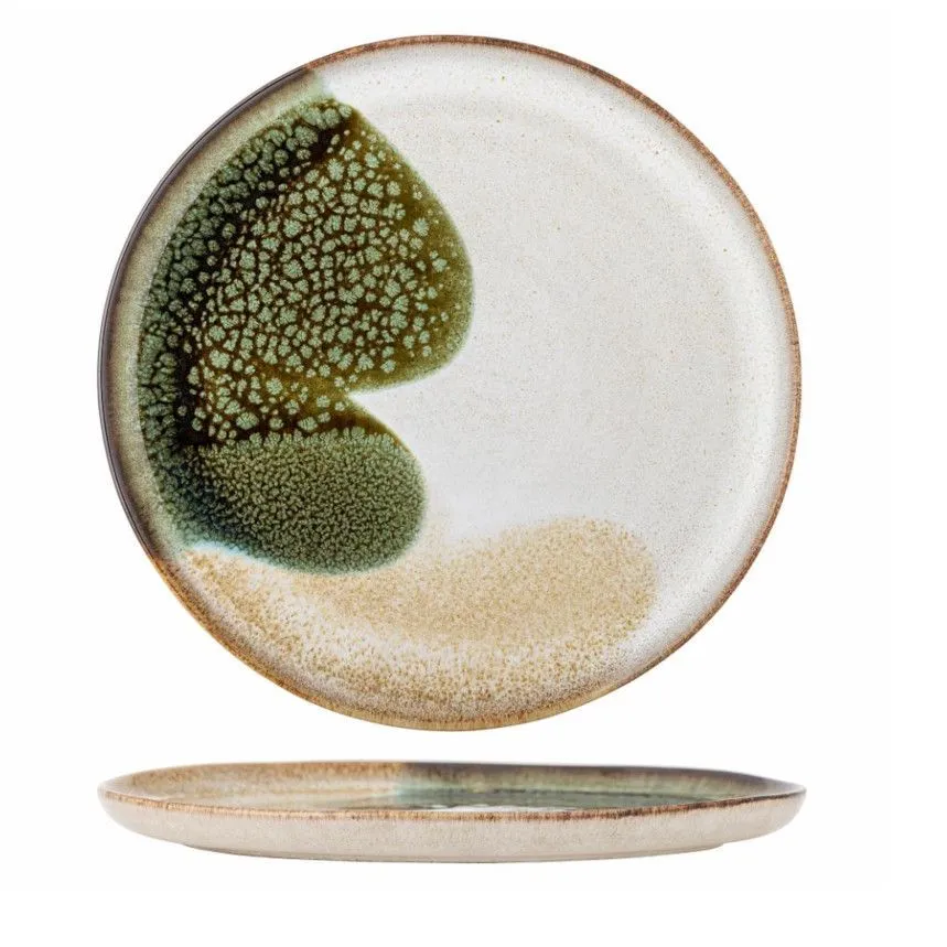 Bloomingville taldrik Jules D28.5 roheline/beež