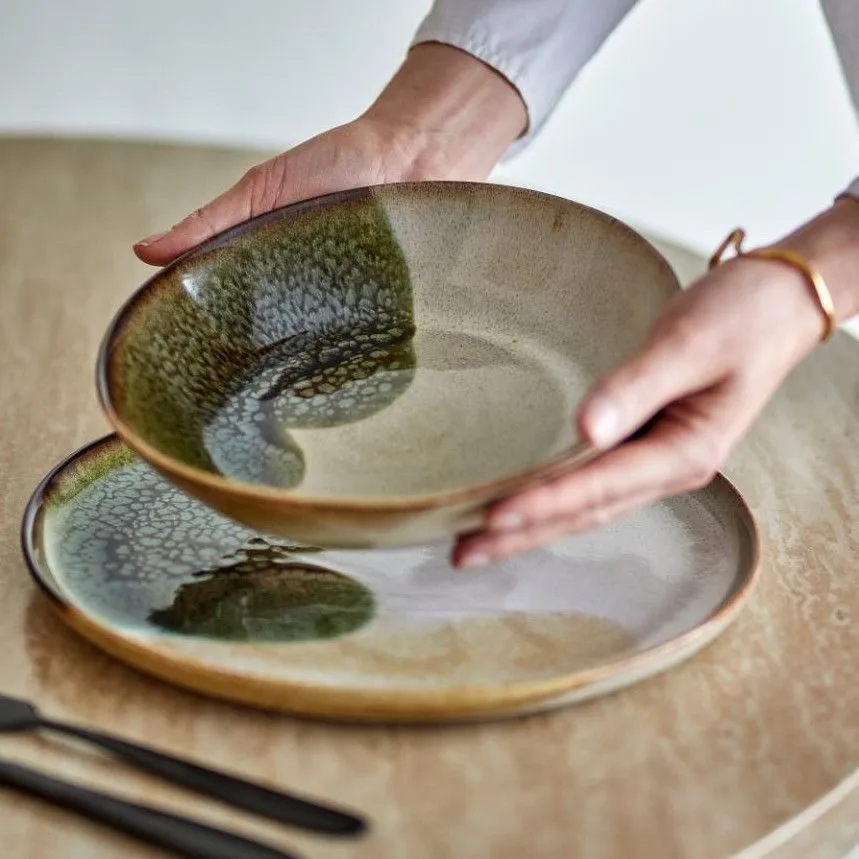 Bloomingville kauss Jules D22 roheline/beež