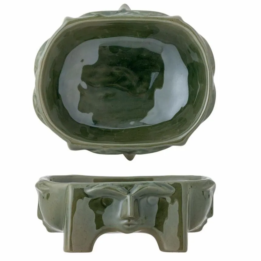 Bloomingville dekoratiivne kauss Amilia roheline