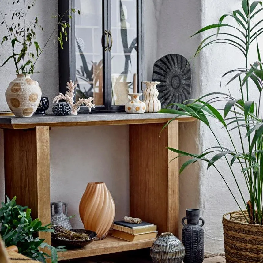 Bloomingville vaas Kanji H30 roosa