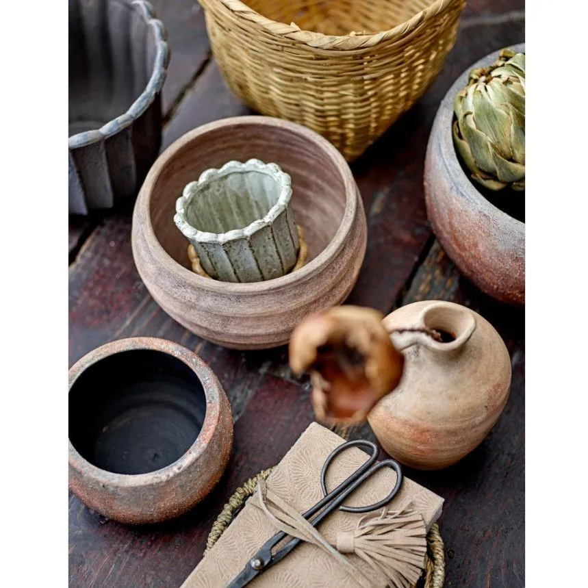 Bloomingville lillepott Thira H10.5 pruun