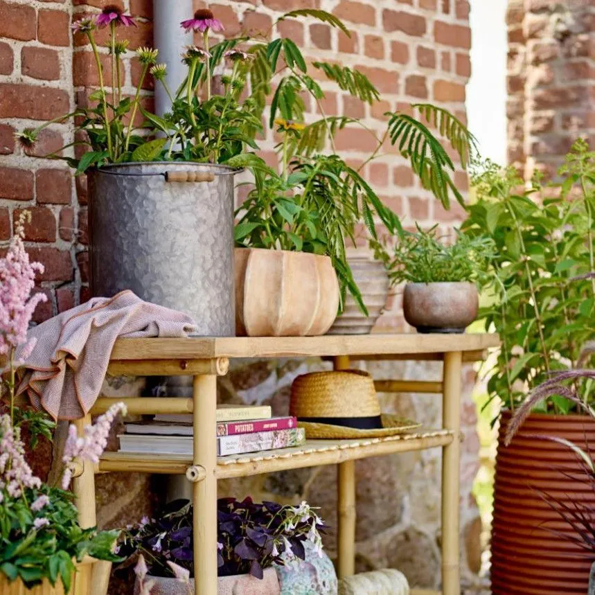 Bloomingville lillepott Thira H10.5 pruun